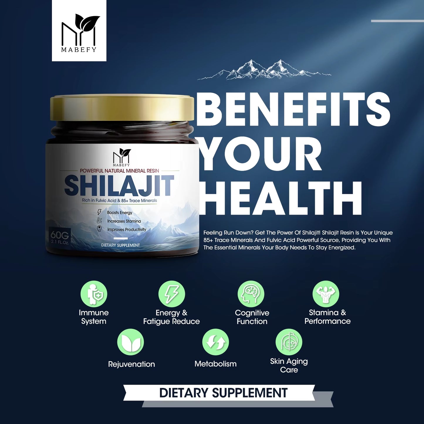 Shilajit Natural Health Supplement